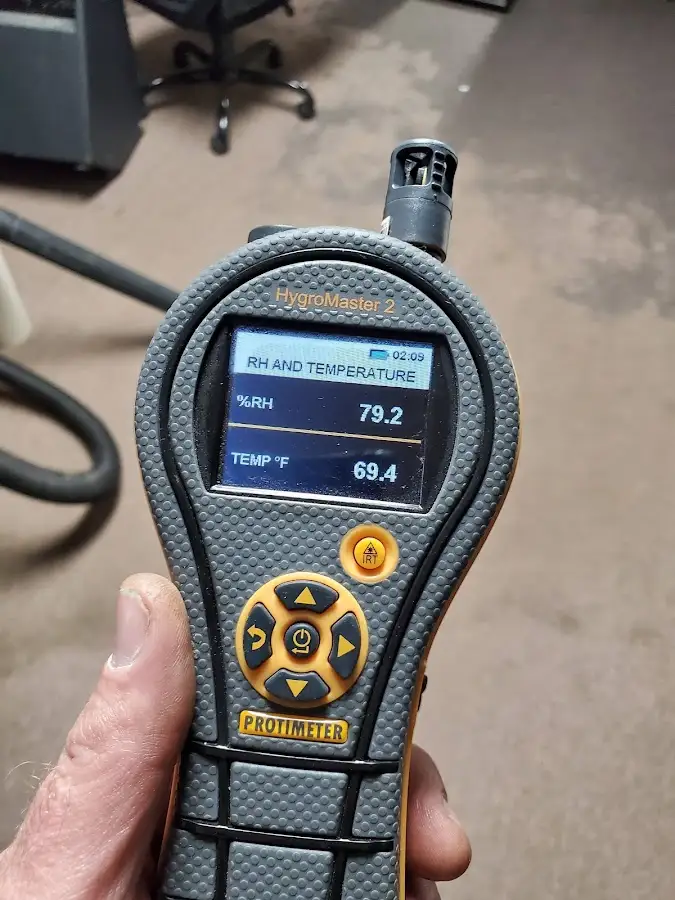 Moisture meter humidity assessment for Fire & Smoke Damage Restoration in North Hanover